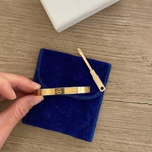 Charles Revson vintage 1970 love bracelet small w screw